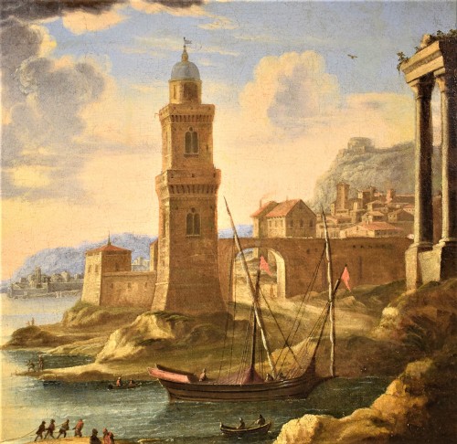 Louis XIV - Scène portuaire - Orazio Grevenbroeck ( 1670-1743)